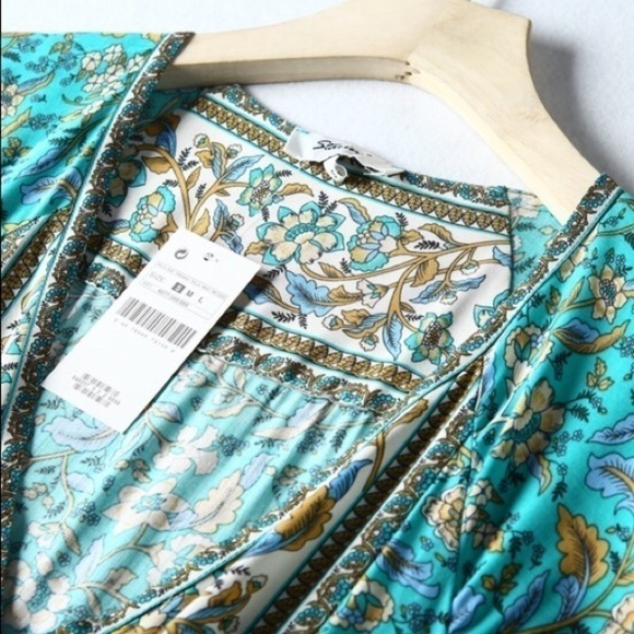 Boho Chic Gypsy Floral Mini Dress - Picture 8 of 14